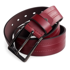 Classic Burgundy Formal Belt