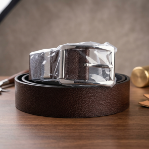 Classic Brown Leather Formal Belt for Men