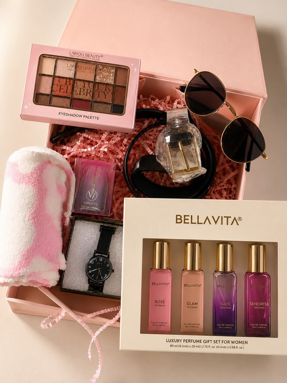 Premium Women's Beauty & Fashion Gift Hamper with Perfume Set